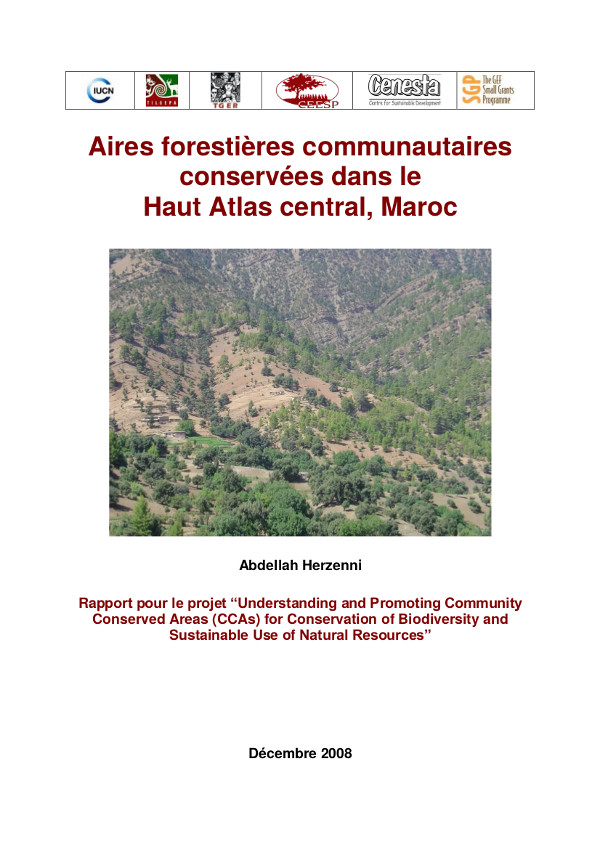 Aires forestières communautaires conservées dans le Haut Atlas central