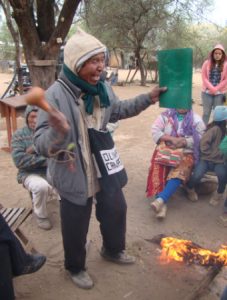 Ayoreo elder dancing