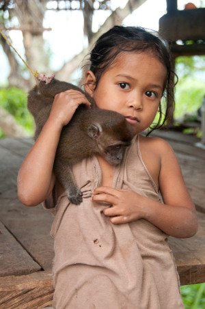 A Palawan girl from the impacted communities