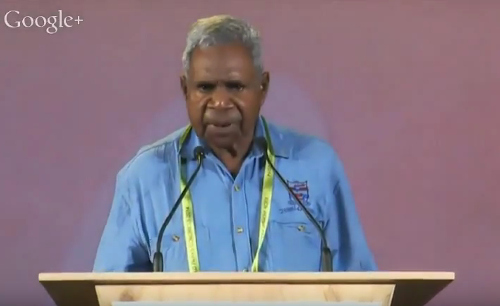 Uncle Claude at the World Parks Congress, Sydney 2014