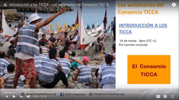 Introducción a los TICCA – Los webinarios del Consorcio TICCA