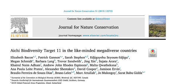 Aichi Biodiversity Target 11 In The Like-Minded Megadiverse Countries