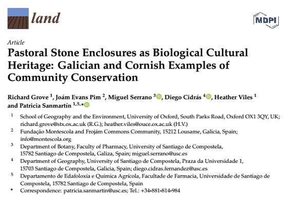 Pastoral Stone Enclosures as Biological Cultural Heritage: Galician and Cornish Examples of Community Conservation