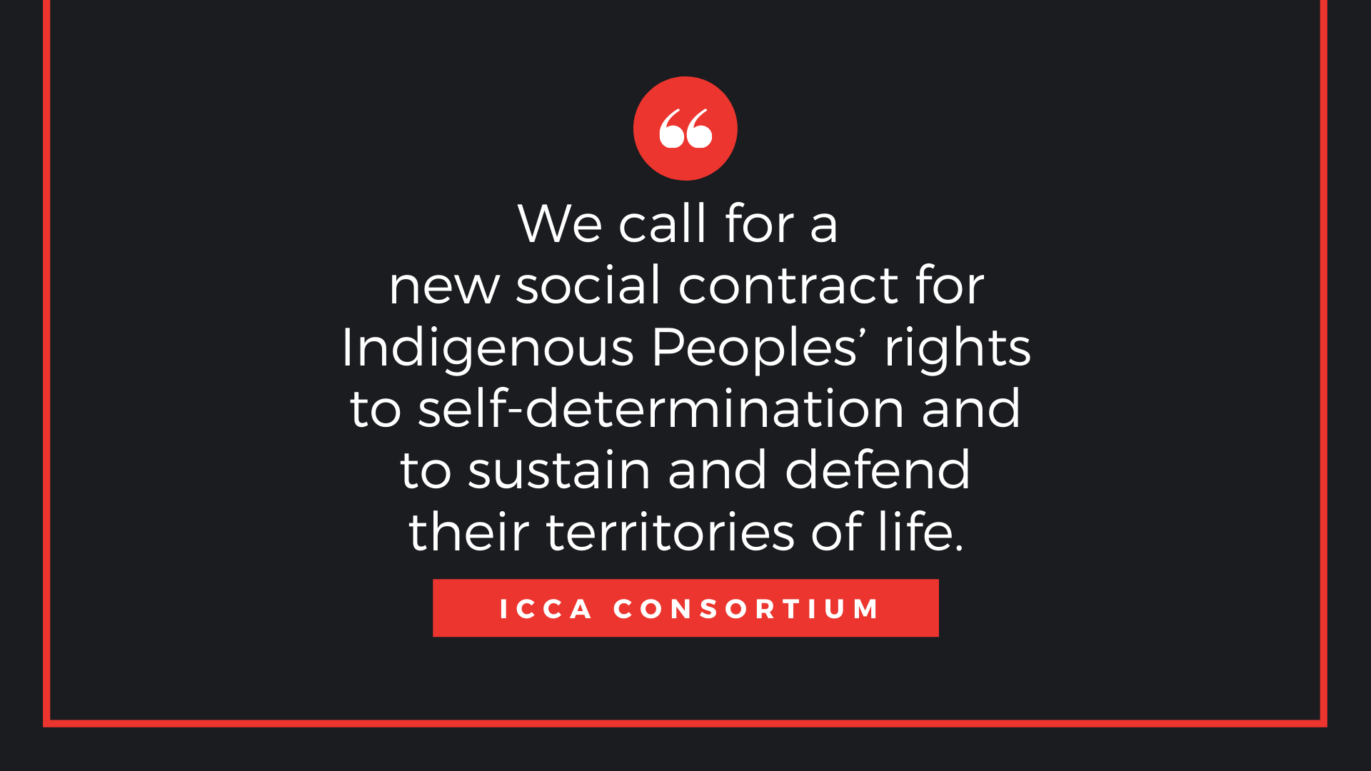 International Day of the World’s Indigenous Peoples: Statement by the ICCA Consortium