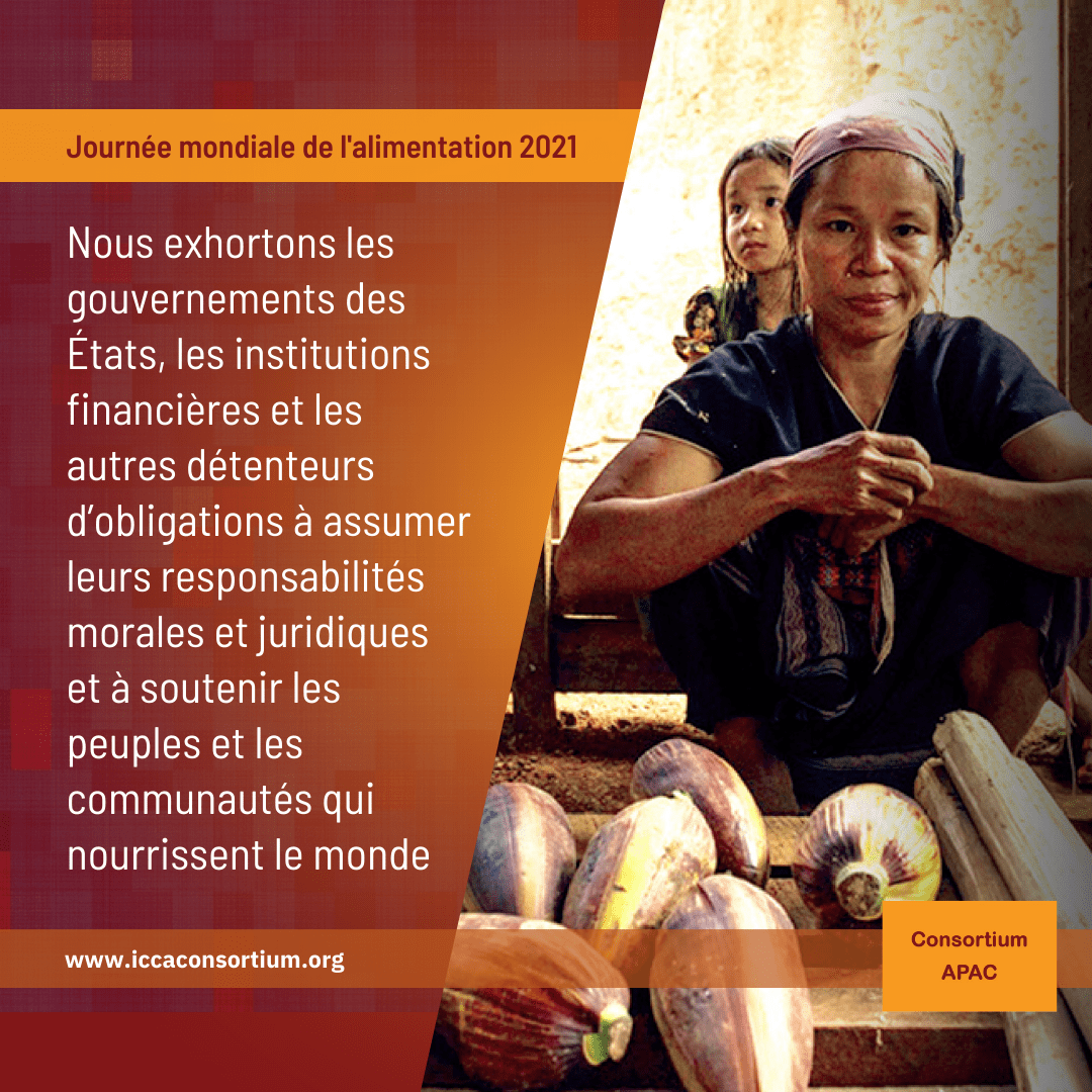 Le temps est venu de soutenir les peuples et les communautés qui nourrissent le monde