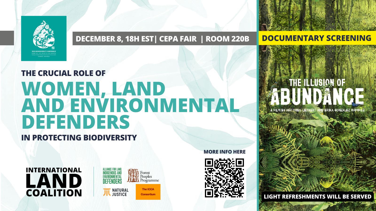 COP15 event explores the crucial role of women in protecting and defending biodiversity