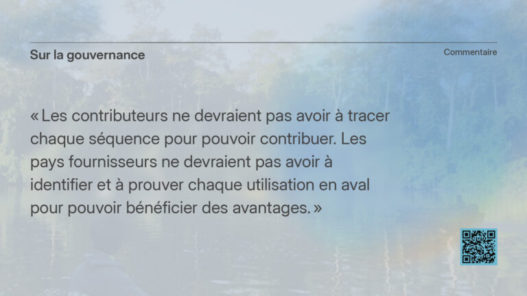 Soutenir la confiance des pays fournisseurs dans le mécanisme multilatéral relatif à l&rsquo;information de séquençage numérique sur les ressources génétiques