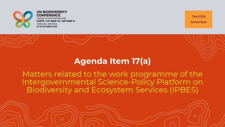 Statement on the CBD COP17 Agenda Item 17(a): Matters related to the work programme of the Intergovernmental Science-Policy Platform on Biodiversity and Ecosystem Services (IPBES)