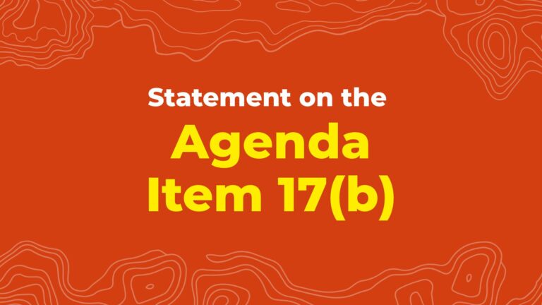 Image for Statement on the Agenda Item 17(b): Strategic Review and Update of the Expanded Programme of Work on Forest Biodiversity at CBD COP17